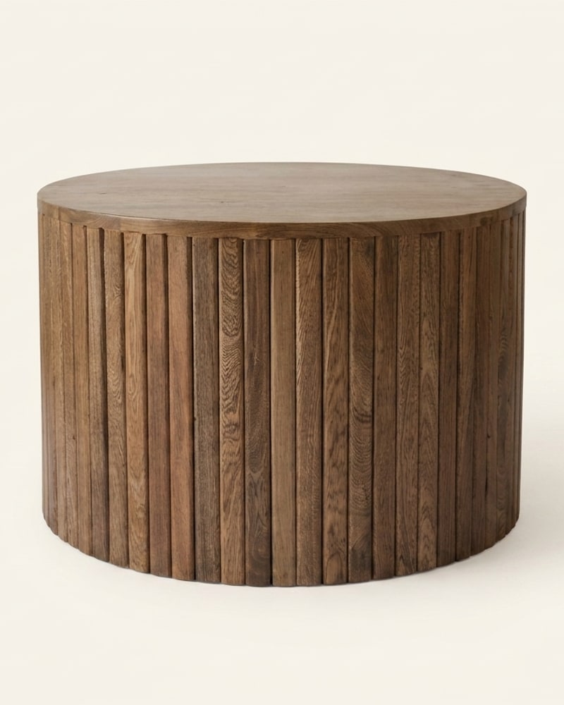 Mesa tambour en madera