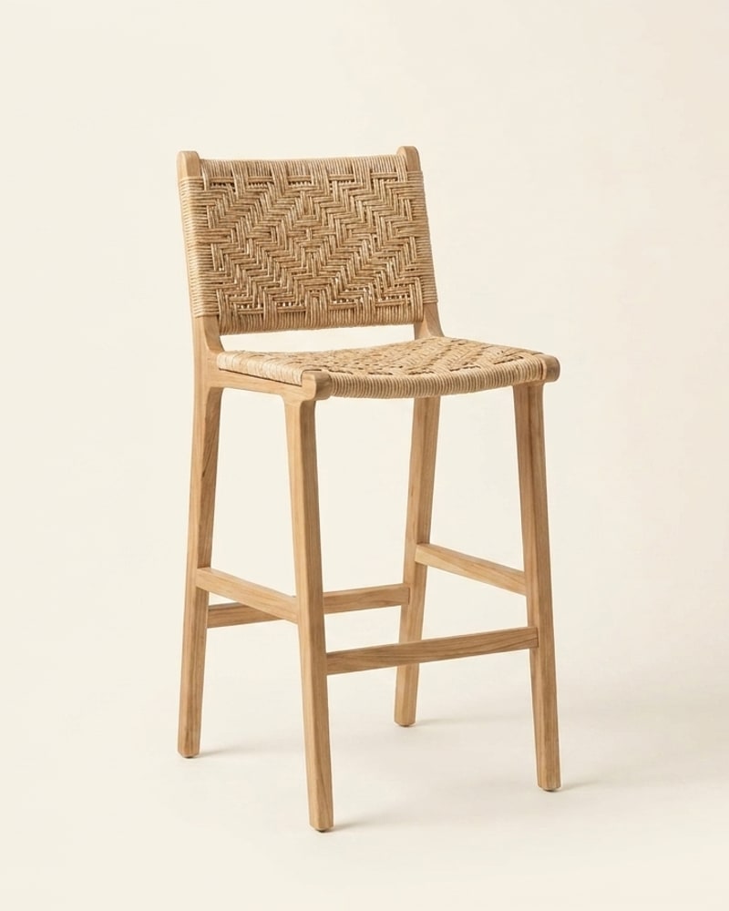 Taburete tejido premium